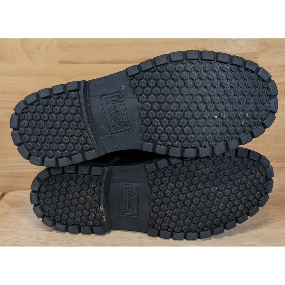 TredSafe Mens MNTR21MH001 Black Slip Resistant Work Oxford Shoes Size 7